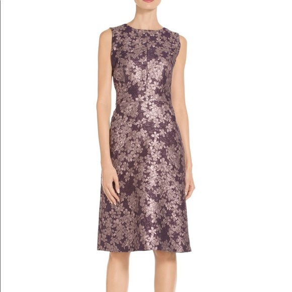 St. John Dresses & Skirts - St. John Textured Floral Jacquard Dress